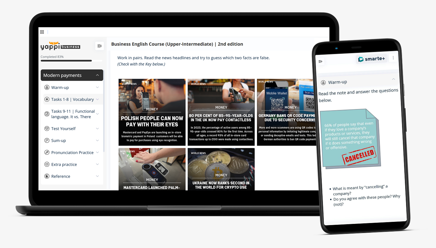 yBook — цифровий, інтерактивний підручник, який поєднує методичну системність, сучасні технології та релевантний бізнес-контекст Ybook (мокап)